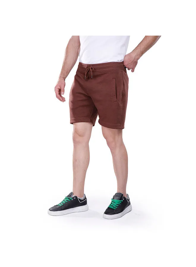 Coup Coup Basic Short For Men - Regular Fit - Dark Red