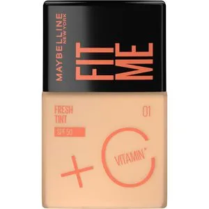 Maybelline New York Fit Me Fresh Tint Foundation - 01 , Lightweight Skin Tint With SPF 50 & Vitamin C.