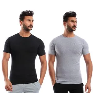 Cottonil Bundle Of TWO Round Neck Men Undershirts