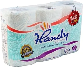 Handy compressed toilet paper 3 layers pack of 5+1 rolls