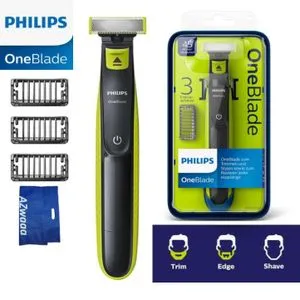 Philips OneBlade QP2520 - ماكينة حلاقة كهربائية للاستخدام الرطب والجاف + حقيبة Azwaaa