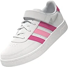 adidas unisex-child Breaknet 2.0 EL K FTWWHT/LUCFUC/BEAMPK HP8966 TENNIS SHOES for Unisex Sneakers