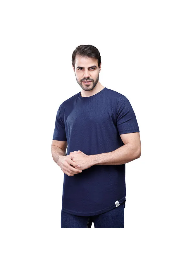 Coup Coup Basic T-Shirt For Men - Regular Fit - Navy