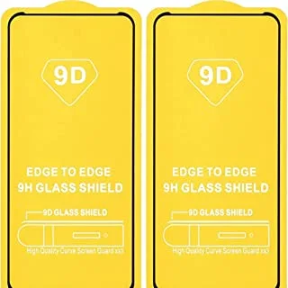 Dragon High Quality Glass Screen Protectors With Black Frame For Realme X50 Pro Set of 2 Pieces - Transparent