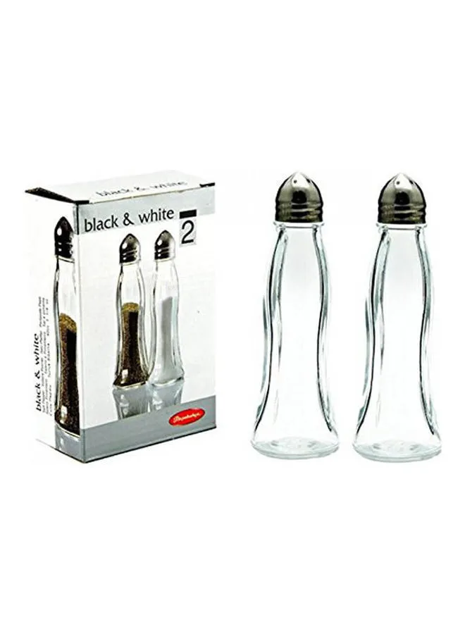 Pasabahce 2-Piece Salt And Pepper Shakers Clear 35ml