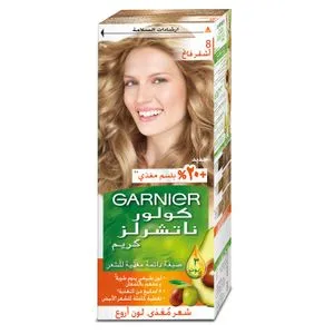 Garnier صبغة شعر كولور ناتشرال كريم دائم - 8 أشقر فاتح