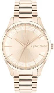 Calvin Klein Watch Unisex, Automatic Movement, Analog Display, Rose Gold Stainless Steel Strap-25200042