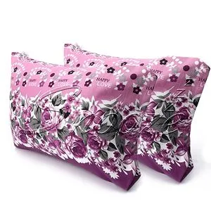 Snooze Pillowcases Set, 2 Pcs, 50*70 Cm, (Flowery Design)