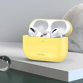 USAMS US-BH569 Ultra-thin Silicone Protective Cover For AirPods Pro - Yellow