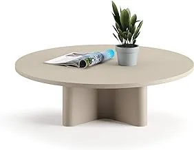 Rond beige coffee table