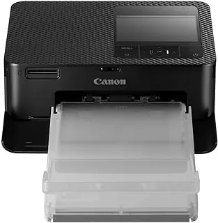 Canon Selphy CP1500 Photo Printer Mobile Printer (USB-C, WiFi, Wireless, Thermosublimation, 300 x 300 DPI, Printer Memory Card Slot, Selphy Photo Layout App, Colour Stability 100 Years) Black