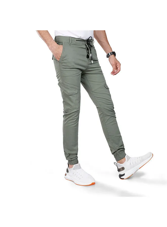 Coup Coup Jogger Pants For Men - Slim Fit - Dark Green