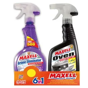 Maxell Magic سبراي مزيل العرق - 700 مل + منظف الفرن - 500 مل