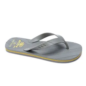 Activ Rubber Plain Grey Thong Men Slippers