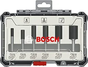 Bosch Professional 6 Piece Groove Cutter Set (For Wood, For Router With 6 mm Shank)