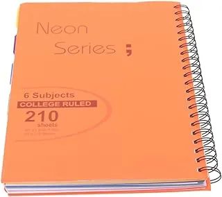 Deluxe wire bound notebook, hardcover, 210 sheets, 6 dividers, PP NO: 05 A4