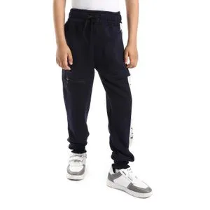 Caesar Boys Elastic Waist Sweatpants With PrintedTape And Front Pocket