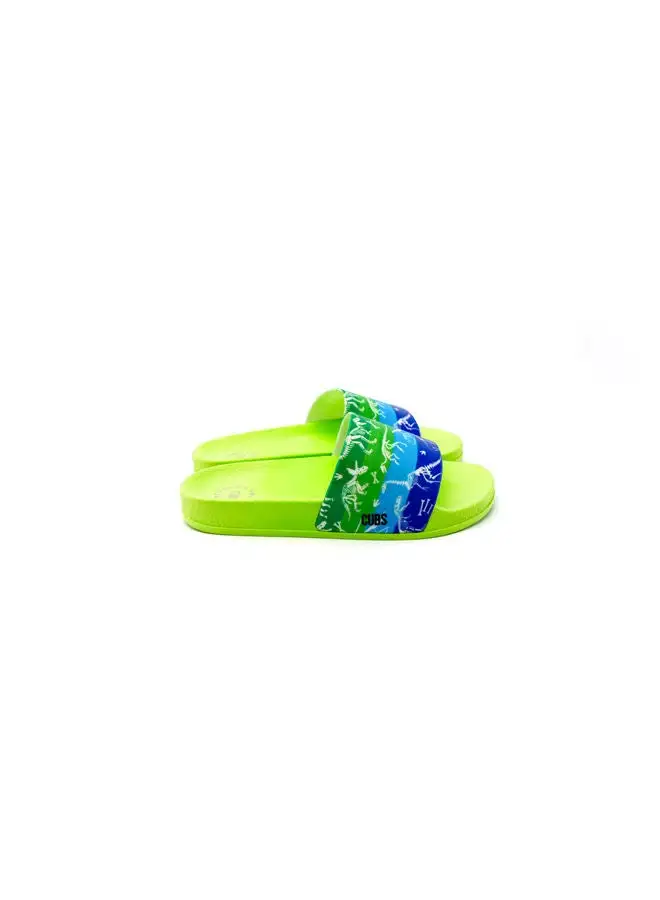 CUBS Slide Neon Green T-Rex