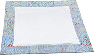 Sega High Quality Glass Square Serving Plate, 35 * 35cm - Yameesh Blue