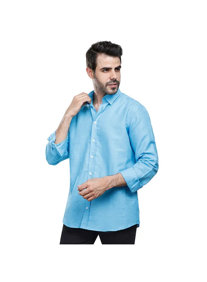 Coup Coup Basic Shirt For Men - Regular Fit - Sky Blue