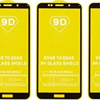 Dragon High Quality Set of 3 Glass Screen Protectors For Huawei Y5 Prime 2018 - Clear Black