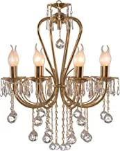 Kandil 70105584 six arms chandelier with highest standards of safety and durability in electrical and mechanical components - golden