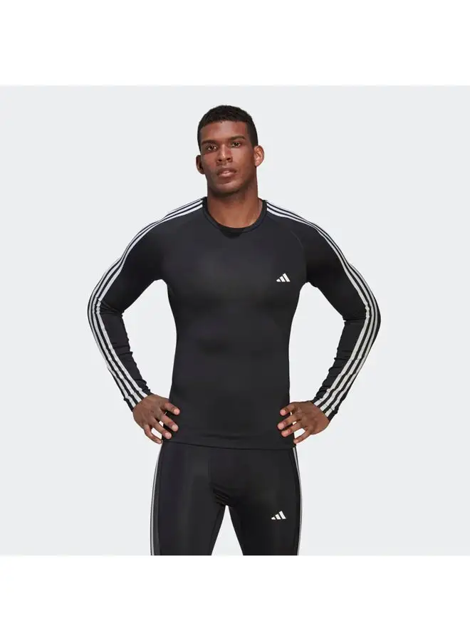 Adidas Techfit 3-Stripes Training Long Sleeve Tee