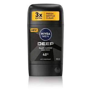 NIVEA DEEP Dry & Clean Feel مضاد للبكتيريا ستيك للرجال - 50 مل