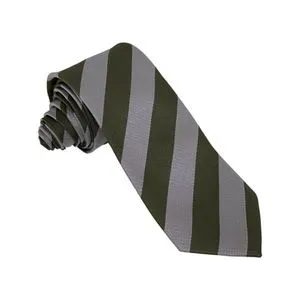 Bravura Jacquard Tie 6 Cm Silver & Green