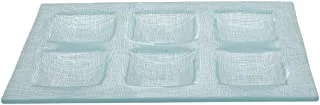 Sega High Quality Glass Plate, 29 * 20cm - Turquoise Spin