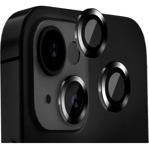 Camera Lens Protector For IPhone 14 & 14+ Plus Tempered Glass Aluminum Alloy - Black