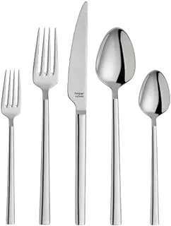 Hisar milano stain 18/10 satinless steel cutlery set of 89 pieces with a box - silver