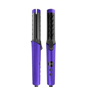 Rush Brush C1 Cool Curler Purple Titanium Plates ، 220C ، فتحة تهوية لتدفق الهواء البارد 