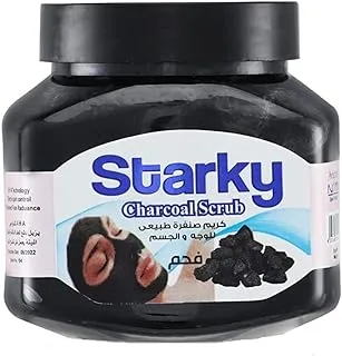 Starky natural scrub cream with charcoal for face&body-300ml