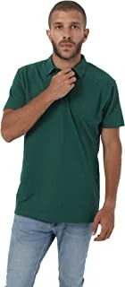 EEZEEY mens Plain Casual Polo Shirt Plain Casual Polo Shirt