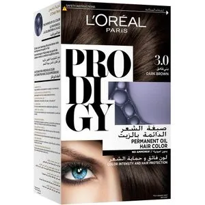 L'Oreal Paris Prodigy صبغة شعر خالية من الأمونيا - 3.0 بني داكن