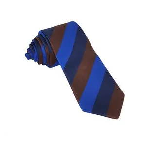 Bravura Jacquard Tie 7cm Brown