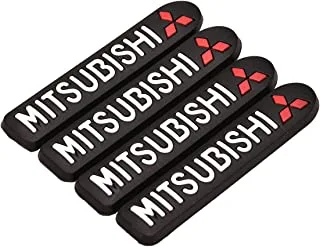 Mitsubishi Car Side Door Guard Edge Defender Protector Trim Guard Sticker (Black,4 pcs set)