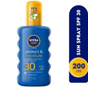 NIVEA SUN Protect & Moisture Water Resistant Sun Spray - SPF 30+ - 200ml