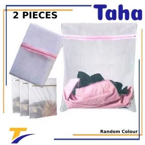 Taha Offer Mesh Laundry Bags With Zip Lock 2 Pieces