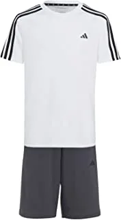 طقم تدريب مناسب للجنسين من Adidas Train Essentials AEROREADY 3-Stripes مناسب للجنسين بدلة رياضية للأطفال من الجنسين