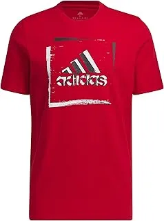 adidas two-tone stencil short sleeve graphic t-shirt t-shirts for men