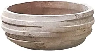 Shaheen farouk designs polyster stone decorative planter pot for offices, home decore and garden, (w50*h28) - beige