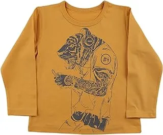 Elsayaad Boys Tiger Long Sleeve Shirt T-Shirt