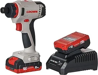 Crown cordless drill driver 12v 30n.m 2 a.h with kitbox