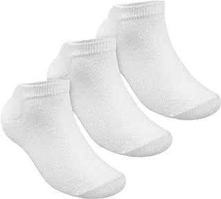 STITCH unisex-child Kid's Pack of 3 Lycra Ankle Casual Solid Socks Casual Sock (pack of 3)