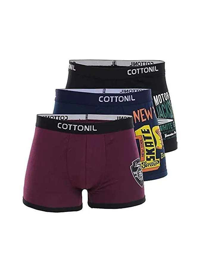 COTTONIL Set of 3 Relax Boxer 0343 Multicolour