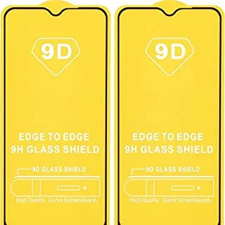 Dragon High Quality Glass Screen Protectors With Black Frame For Xiaomi Note 8 Set Of 2 Pieces - Transparent