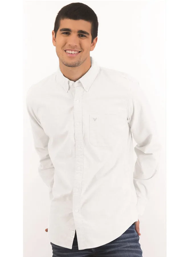 Coup Coup Basic Shirt For Men - Regular Fit - White