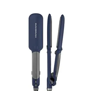 Rush Brush X6 Straightener Navy 235°C ,Steam ,Infared ,Auto Shutoff ,Wide Tourmaline Ceramic Plates